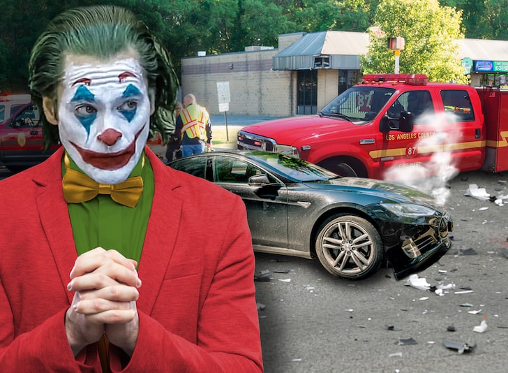 Με πυροσβεστικό όχημα τράκαρε ο «Τζόκερ» - Media