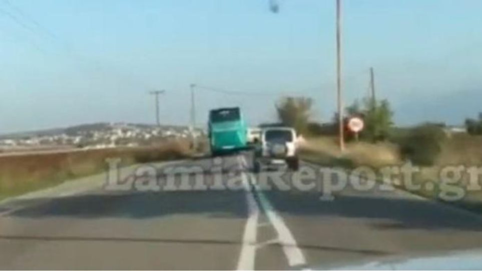 Διαδρομή κινδύνου για λεωφορείο του ΚΤΕΛ στη Λαμία (Video) - Media