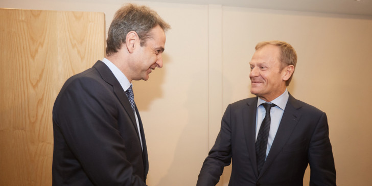 Ο Κυρ. Μητσοτάκης θα συζητήσει αύριο το θέμα της Τουρκίας με τον Ντ. Τουσκ - Media