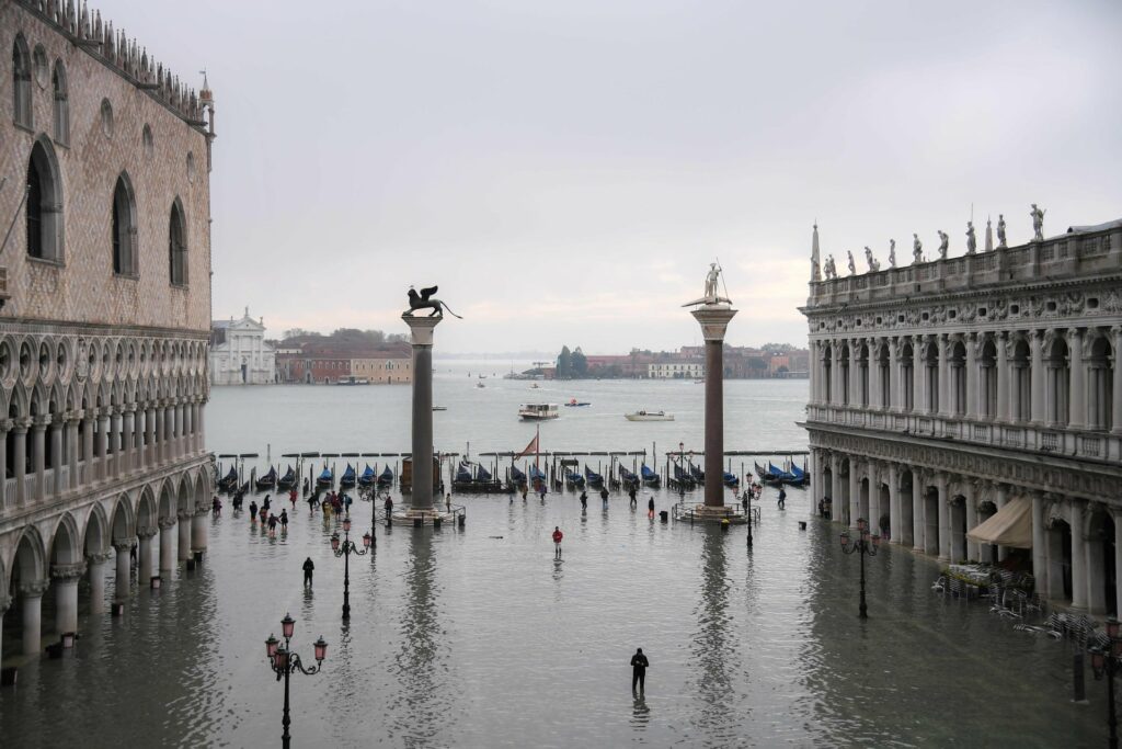 Βενετία: Κλείνει ξανά η πλατεία του Αγίου Μάρκου εν αναμονή νέας πλημμύρας - Media