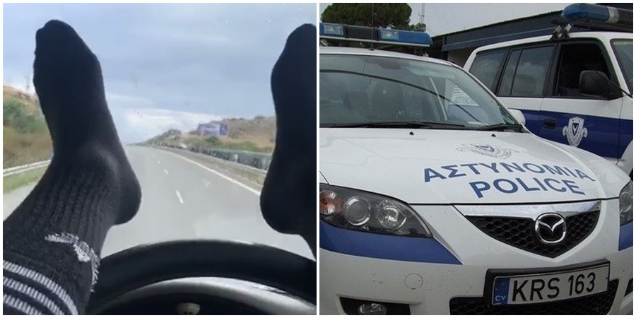 Σάλος στην Κύπρο με τον νταλικιέρη που οδηγούσε με τα... πόδια! - Ταυτοποιήθηκε και θα δικαστεί (Video) - Media