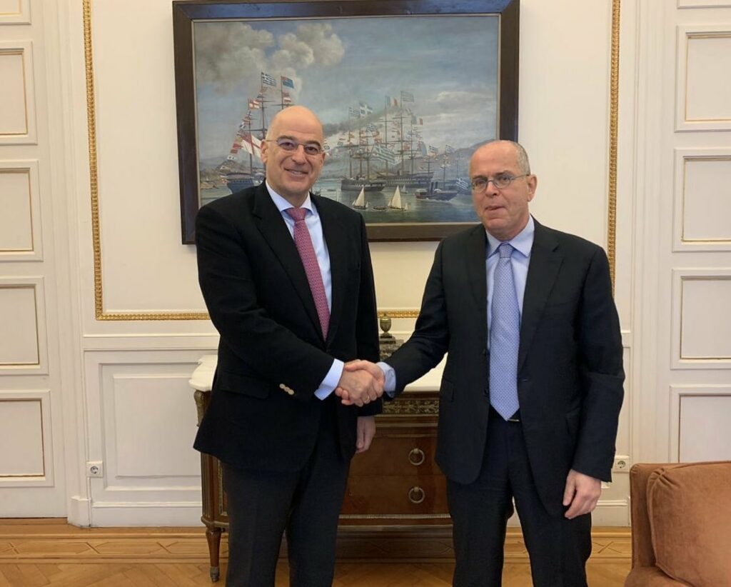 Αγωγός EastMed: Συνάντηση Δένδια-πρέσβη του Ισραήλ στο ΥΠΕΞ - Media