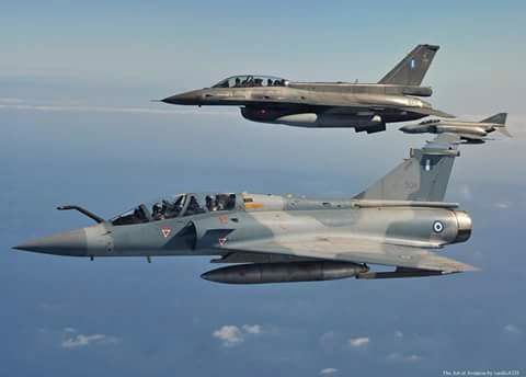 Αερομαχίες στο Αιγαίο: Mirage 2000-5 και F-16 Block 50 στους γείτονες - Media