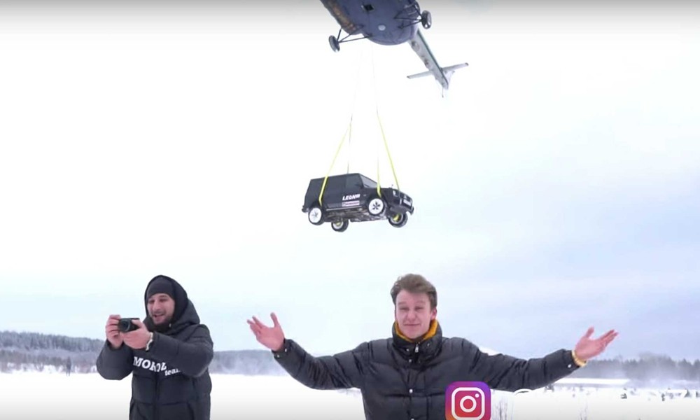 Έκανε τη Μερσεντές του παλιοσίδερα – Την πέταξε από ένα... ελικόπτερο (Video) - Media