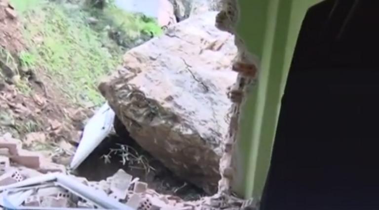 Άρτα: Βράχος που αποκολλήθηκε από βουνό κατέστρεψε σπίτι στο Γλυκόριζο (Video) - Media