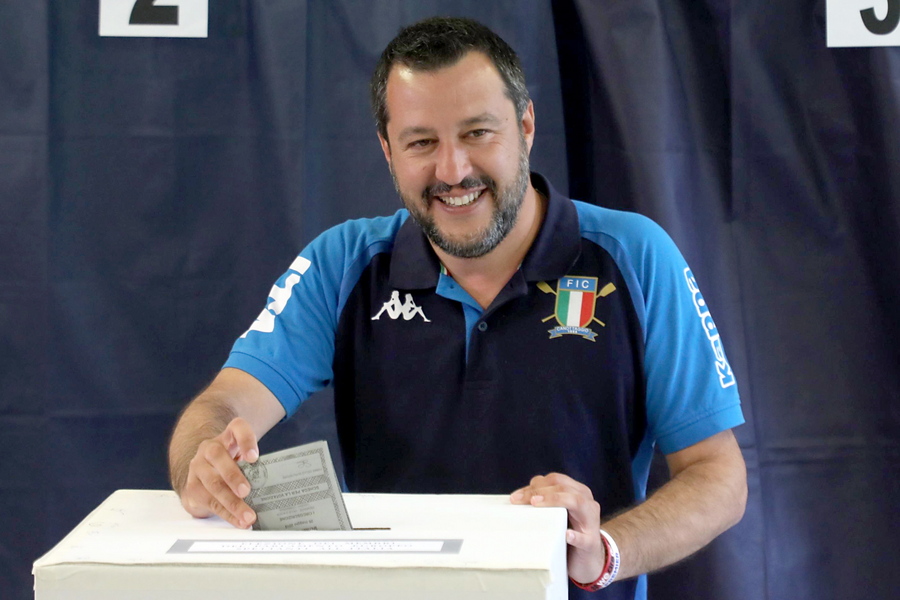 Ιταλία: Πρώτη σε πρόθεση ψήφου η Λέγκα του Ματέο Σαλβίνι - Στο 15% το Κίνημα Πέντε Αστέρων  - Media