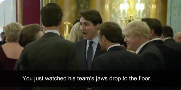 Σύνοδος ΝΑΤΟ: Σε «πηγαδάκι» ένας πρόεδρος και τρεις πρωθυπουργοί σπάνε... πλάκα με τον Τραμπ! (Video) - Media