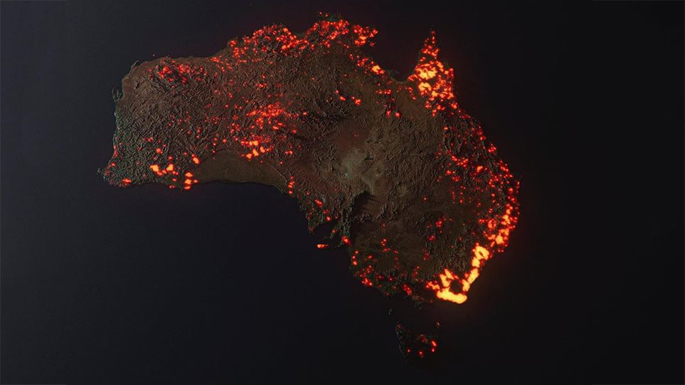 Η Αυστραλία στις φλόγες: Η πύρινη κόλαση από δορυφόρο - Media