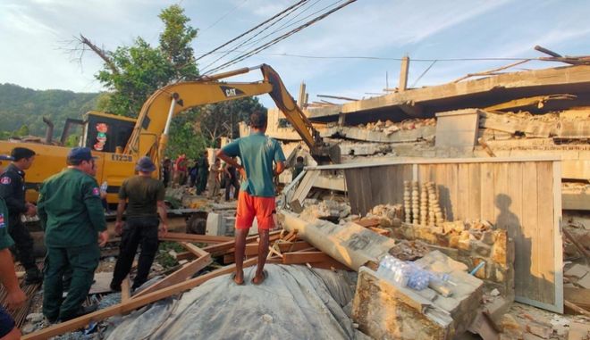 Καμπότζη: 36 νεκροί εξαιτίας κατάρρευσης κτιρίου υπό κατασκευή - Media