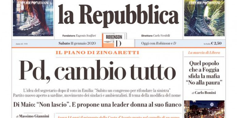 Συναγερμός για βόμβα στα γραφεία της La Repubblica - Media