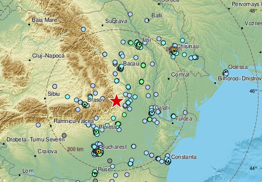 Σεισμός-ρεκόρ 5,2 R σε περιοχή της Ρουμανίας - Αισθητός ως τη Βουλγαρία - Media