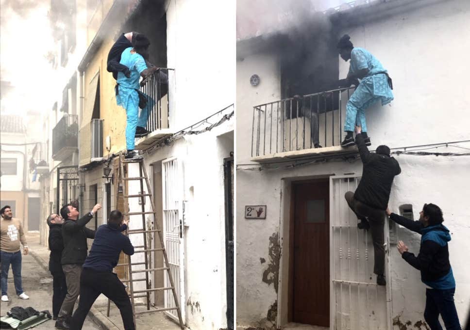 Ισπανία: Νεαρός Σενεγαλέζος έσωσε ανάπηρο άνδρα από πυρκαγιά και έλαβε ως ανταμοιβή άδεια παραμονής και εργασίας (Photo) - Media