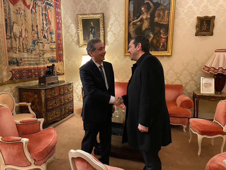 Τσίπρας: Συνάντηση με τη Δήμαρχο Παρισίων και τον ιστορικό Ζιλ Πεκού - Media