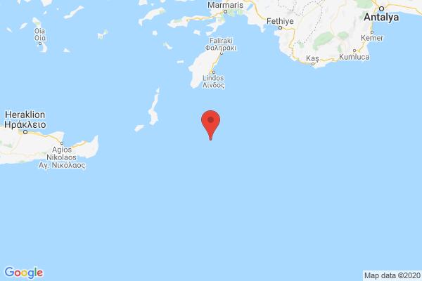 Σεισμός 3,5 Ρίχτερ νοτιοανατολικά της Καρπάθου - Media