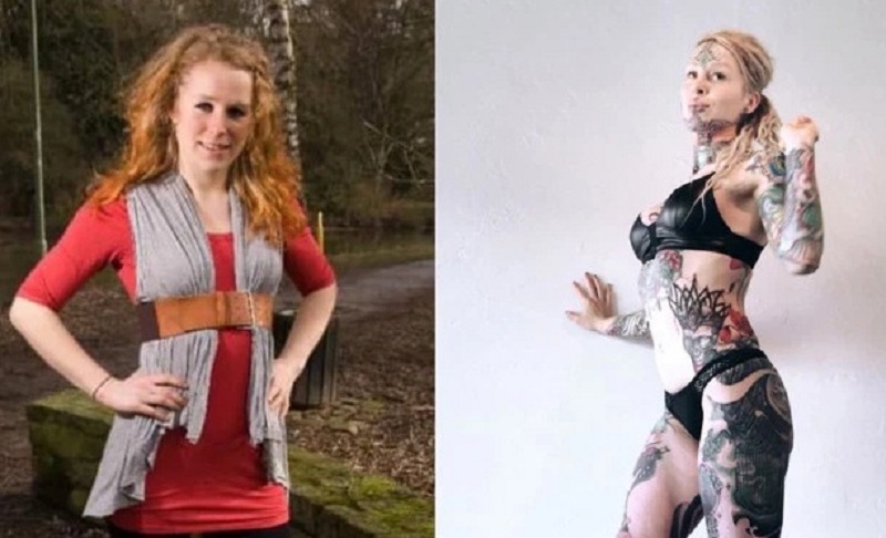 Παράτησε τη δουλειά της και ξόδεψε 50.000 ευρώ για να γεμίσει το σώμα της με τατουάζ και piercing (Photos) - Media