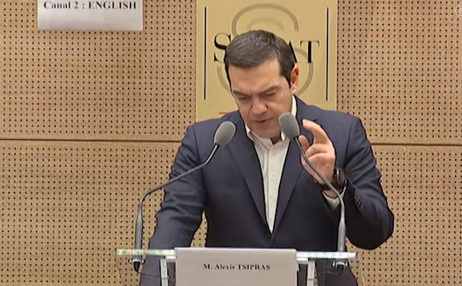 Τσίπρας στη Γαλλική Γερουσία: Να τολμήσουμε δύσκολους συμβιβασμούς, να καταπολεμήσουμε τον εθνικισμό (Video) - Media