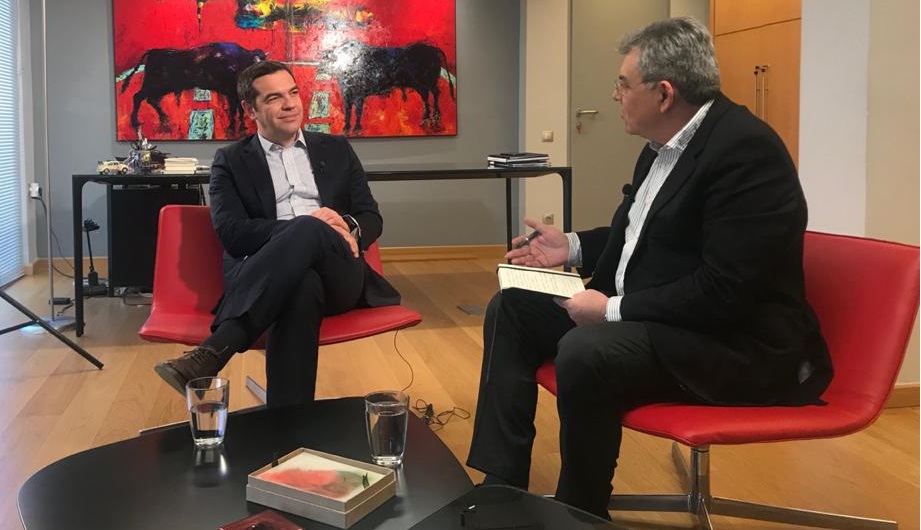Συνέντευξη Τσίπρα στο «Εκτός Γραμμής» και τον Τάκη Χατζή - Media