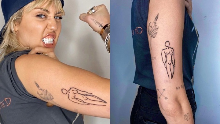 Μάιλι Σάιρους: Εμπνευσμένο από τον Ανρί Ματίς το τελευταίο της τατουάζ  - Media