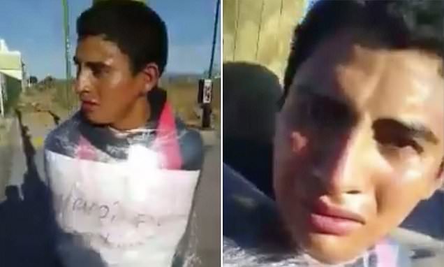 Έπιασαν τον κλέφτη στα πράσα και πήραν το νόμο στα χέρια τους – Τον τύλιξαν με διάφανο πλαστικό ρολό κουζίνας και τον περιέφεραν στους δρόμους (Video) - Media