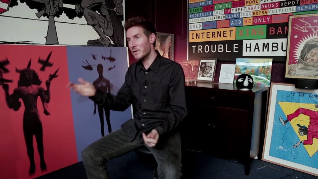 Ο Robert Del Naja (3D) των Massive Attack συγκέντρωσε με την πώληση έργου του 160.000 £ για τις Τράπεζες Τροφίμων του Μπρίστολ - Media