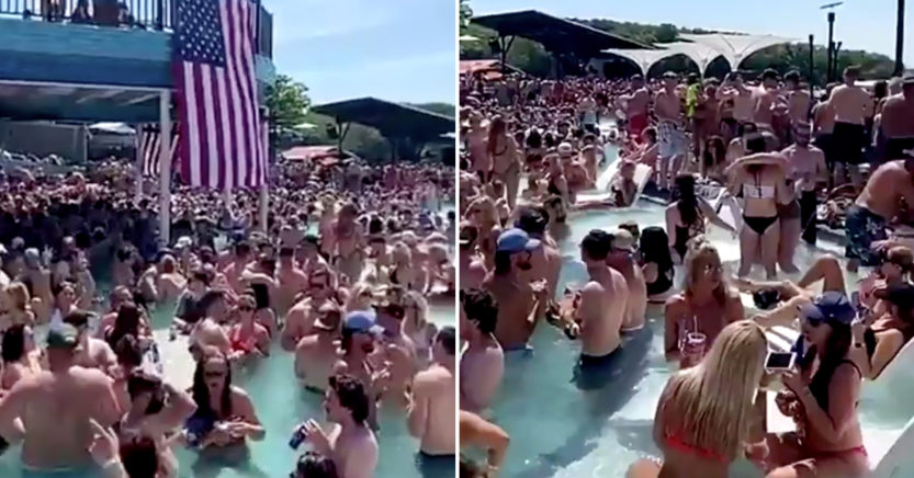 Kανένα μέτρο προστασίας: Εκατοντάδες άνθρωποι παρτάρουν σε πισίνα μεσούσης της πανδημίας (Video) - Media