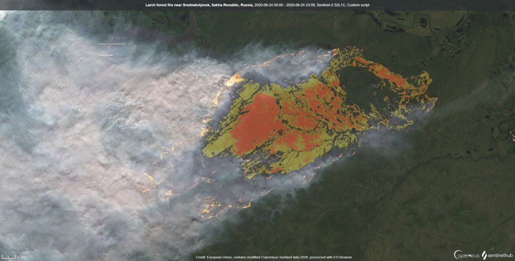 «Καμπανάκι» για κλιματική αλλαγή: Πυρκαγιά για πρώτη φορά στον πολικό κύκλο της Σιβηρίας (Photos) - Media
