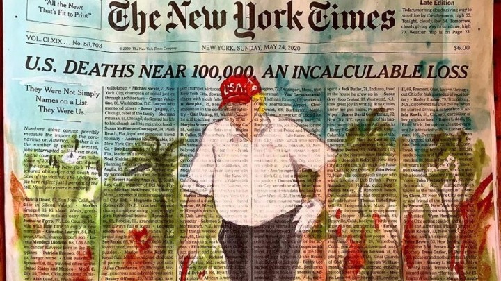 Πρωτοσέλιδο των N.Y. Times: Δίπλα στα θύματα του κορωνοϊού, ο Τραμπ παίζει γκολφ  - Media