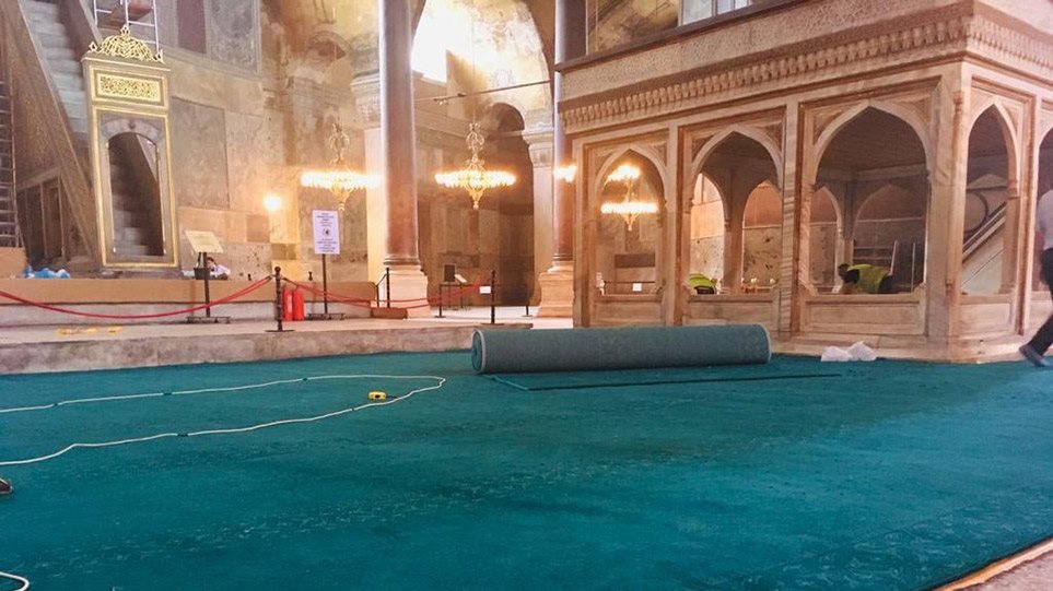Αγιά Σοφιά: Πρόβα τζενεράλε για την πρώτη προσευχή - Ορίστηκαν οι ιμάμηδες (Photos) - Media