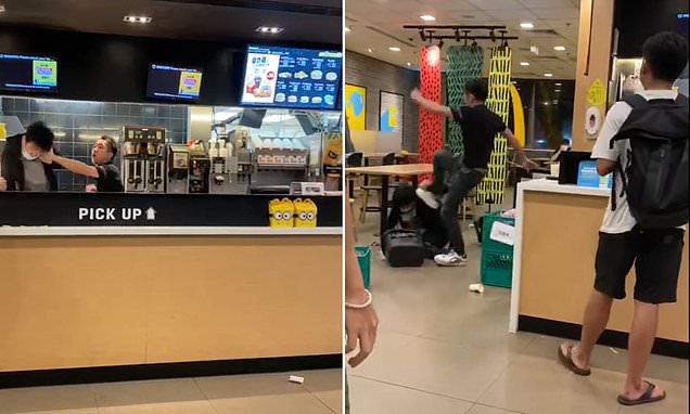 Άγριο ξύλο σε Mc Donalds – Πελάτης γρονθοκοπεί υπάλληλο επειδή του ζήτησε να φορέσει μάσκα  (Video) - Media