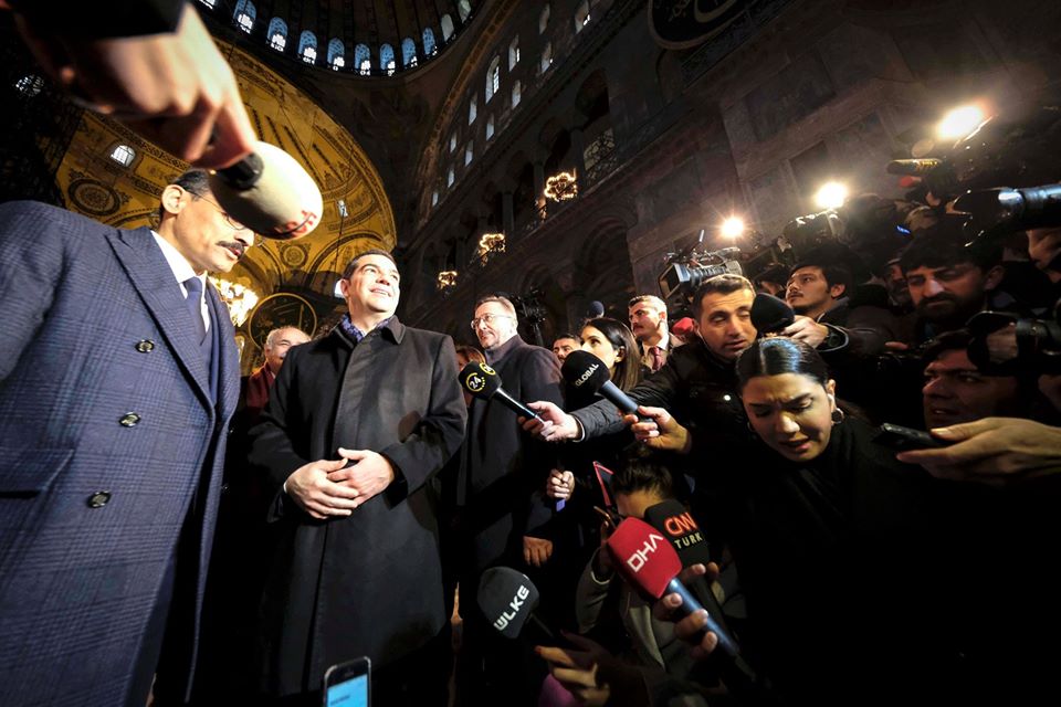 Τσίπρας: Καμία μετατροπή της Αγίας Σοφίας σε τέμενος δεν μπορεί να παραχαράξει την ιστορία  - Media