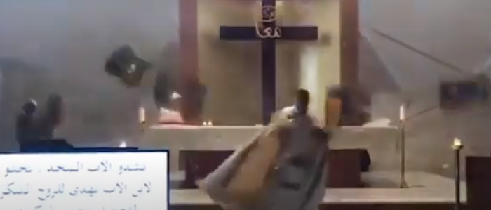 Βηρυτός: Η στιγμή της έκρηξης μέσα σε χριστιανικό ναό – Κατέρρευσε η οροφή (Video) - Media
