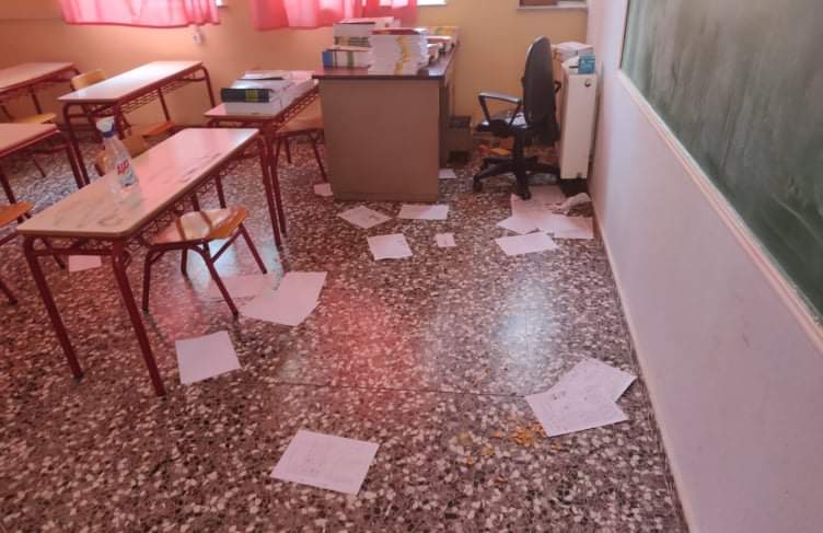 Τρίκαλα: Βανδάλισαν σχολείο 48 ώρες πριν χτυπήσει το κουδούνι (Photo) - Media