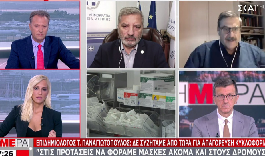 Παναγιωτόπουλος: Στις προτάσεις να φοράμε μάσκες ακόμα και στους δρόμους  - Media