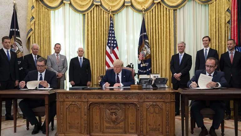 Συμφωνία Σερβίας-Κοσόβου υπεγράφη χθες στον Λευκό Οίκο - Media