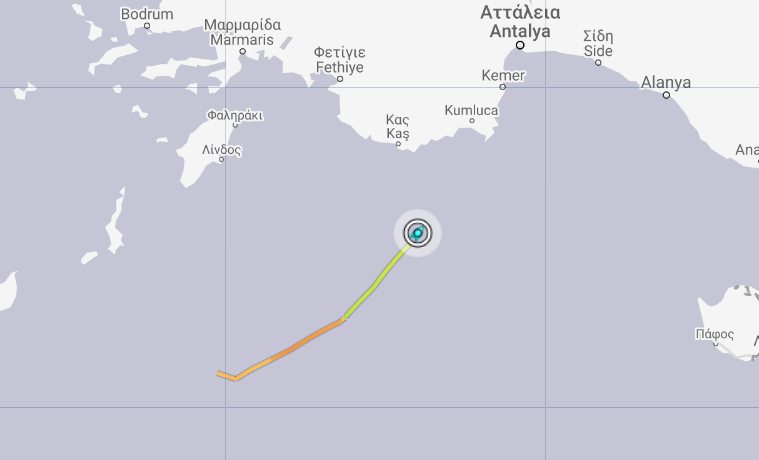 Uruc Reis: Έβαλε ρότα προς τα τουρκικά παράλια - Media