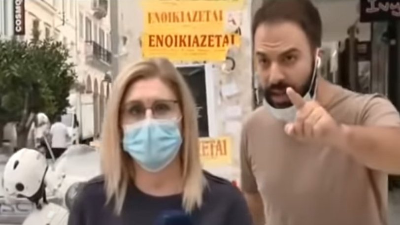 «Ο καμεραμάν δε φοράει μάσκα» - Πολίτης παρεμβαίνει στη ζωντανή σύνδεση του δελτίου της ΕΡΤ (Video) - Media