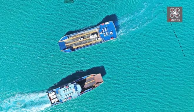 Στενό Ελαφονήσου: Εικόνες Καραϊβικής με πλοία να διασχίζουν τα σμαραγδένια νερά (Drone Video) - Media