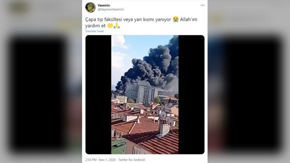 Μεγάλη φωτιά σε νοσοκομείο της Κωνσταντινούπολης (Videos) - Media
