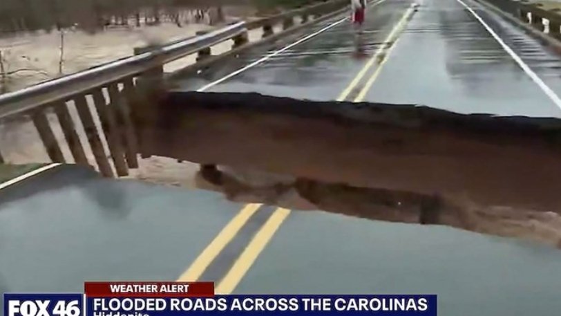 Γέφυρα κατέρρευσε σε ζωντανή τηλεοπτική σύνδεση - Τρομαγμένη η δημοσιογράφος έτρεξε να σωθεί (Video)  - Media