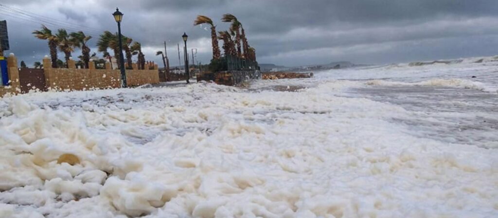 Κρήτη: Το σπάνιο φαινόμενο που γέμισε τη θάλασσα αφρό (Photos) - Media