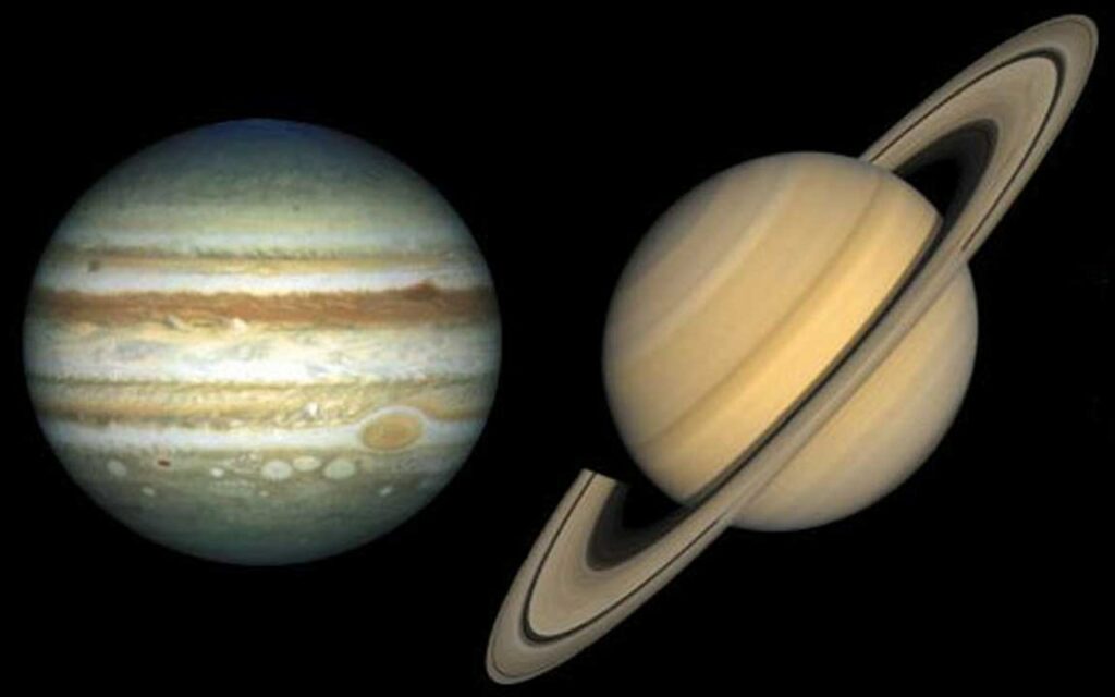 Σπάνιος ουράνιος «γάμος» για πρώτη φορά από τον Μεσαίωνα:  Δίας και Κρόνος θα είναι τόσο κοντά που θα μοιάζουν με διπλό πλανήτη - Media