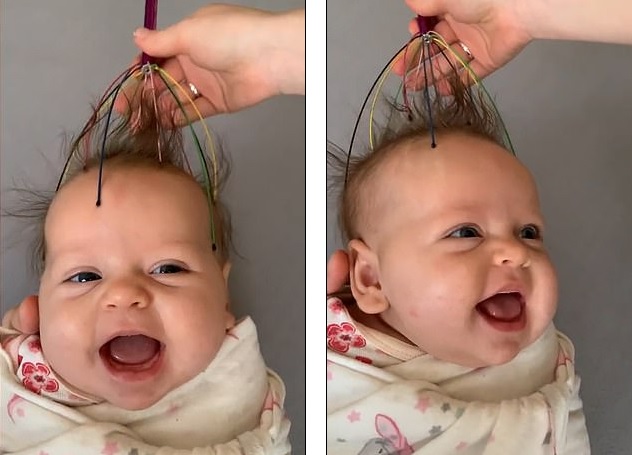 Απίστευτο μωράκι – Δείτε την αντίδραση του όταν του κάνουν μασάζ στο κεφάλι (Video) - Media