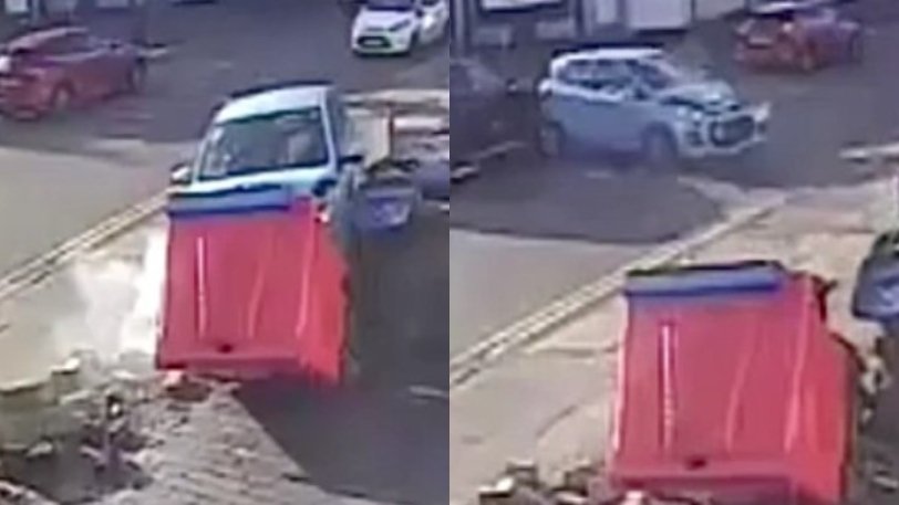 Οδηγός τράκαρε έξι φορές σε ένα λεπτό και κατέστρεψε τρία αυτοκίνητα (Video) - Media