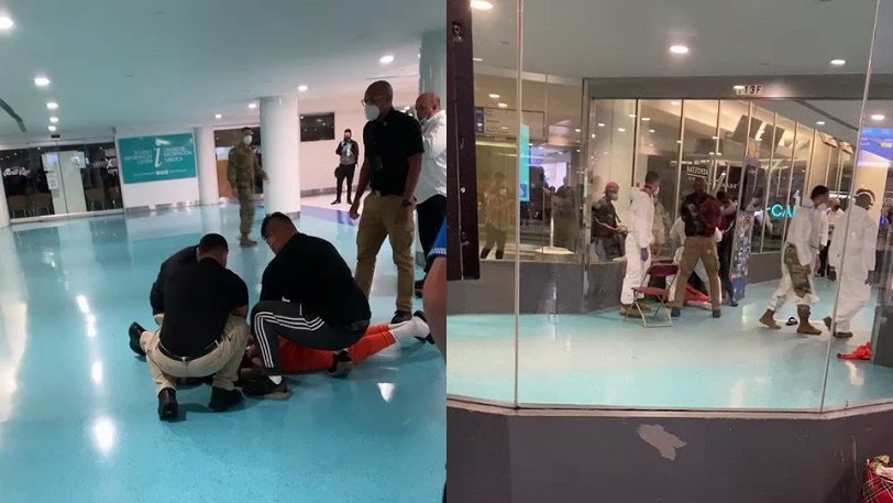 Άγριο ξύλο σε αεροδρόμιο – Επιτέθηκε στον φρουρό επειδή του ζήτησε να φορέσει τη μάσκα του (Video) - Media