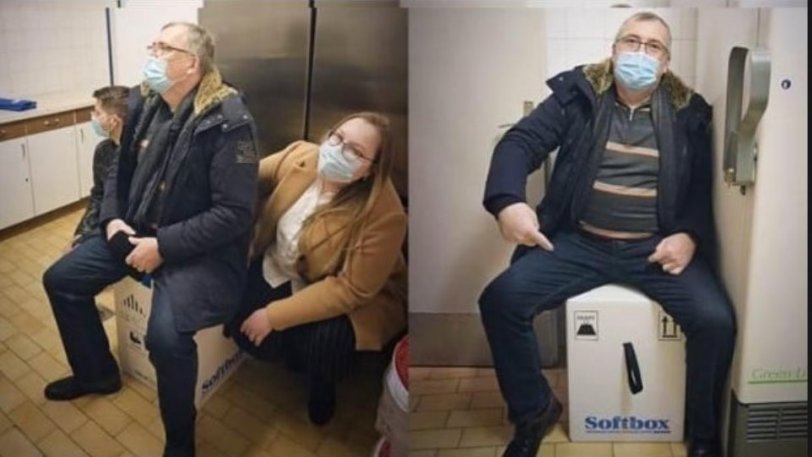 Απίστευτο: Ο Κροάτης «Χαρδαλιάς» κάθισε επάνω στα κουτιά με τα εμβόλια σαν να ήταν καφάσι με μπύρες - Media