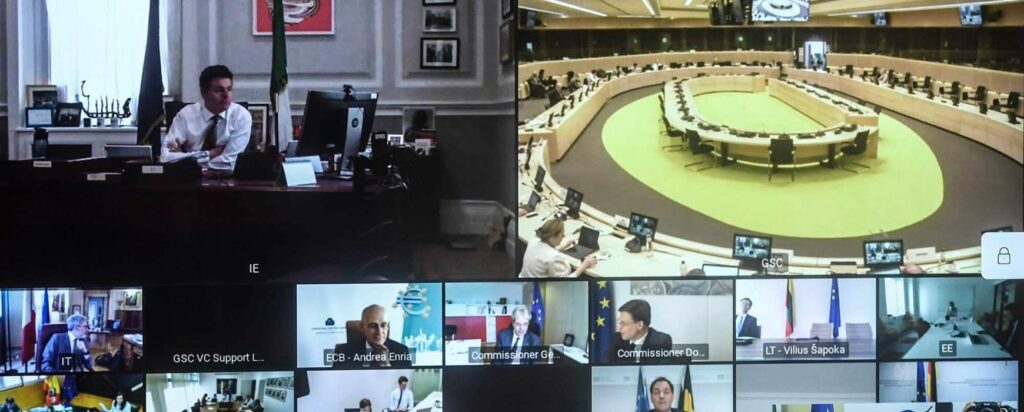 Συνεδριάζει το Eurogroup για τα μέτρα στήριξης επιχειρήσεων και νοικοκυριών - Media