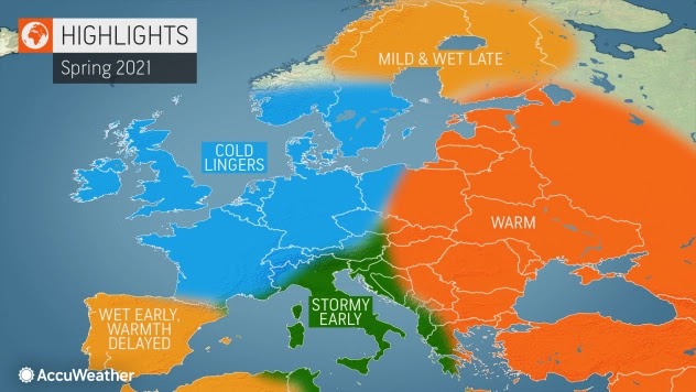 Η μακροπρόθεσμη πρόγνωση του Accuweather για την φετινή άνοιξη - Media