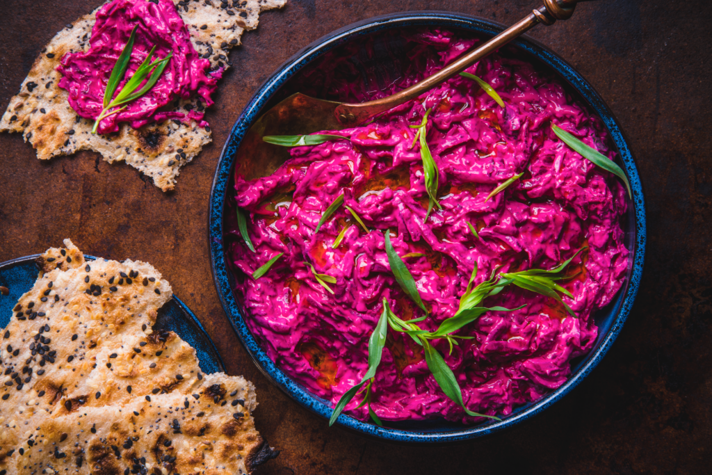 yogurt+beet+dip