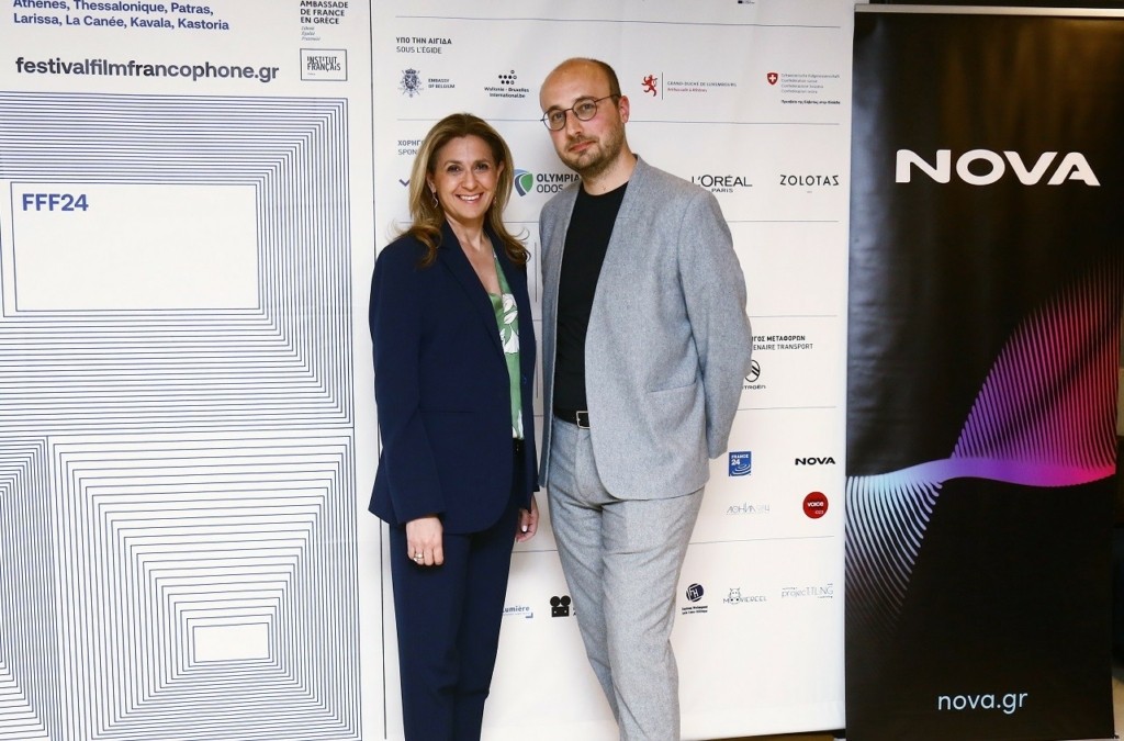 Photo 1_Η κα. Κική Σιλβεστριάδου, CEO της Nova Media και ο κ. Aime Besson, Καλλιτεχνικός Διευθυντής του Φεστιβάλ