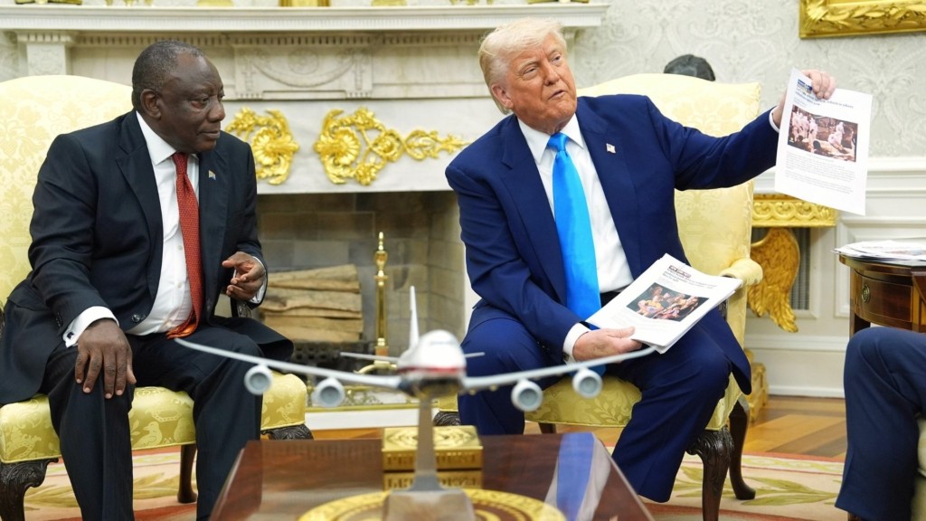 trump ramafosa oval office – new